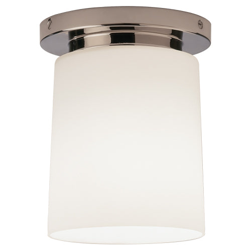 Robert Abbey 2058 One Light Flushmount, Polished Nickel