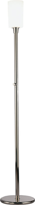 Robert Abbey 2068 One Light Torchiere, Polished Nickel