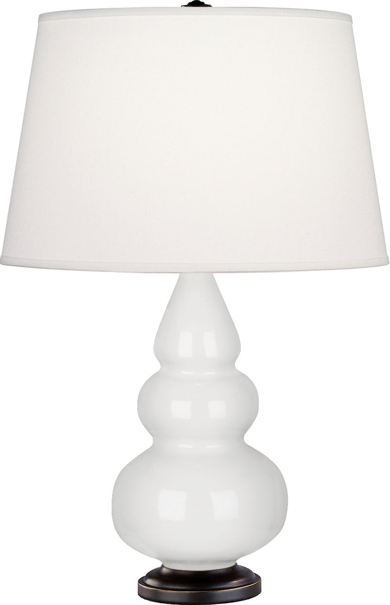 Robert Abbey 261X One Light Accent Lamp, Lily Glazed Ceramic w/Deep Patina Bronzeed