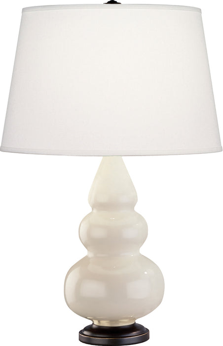 Robert Abbey 274X One Light Accent Lamp, Bone Glazed Ceramic w/Deep Patina Bronzeed