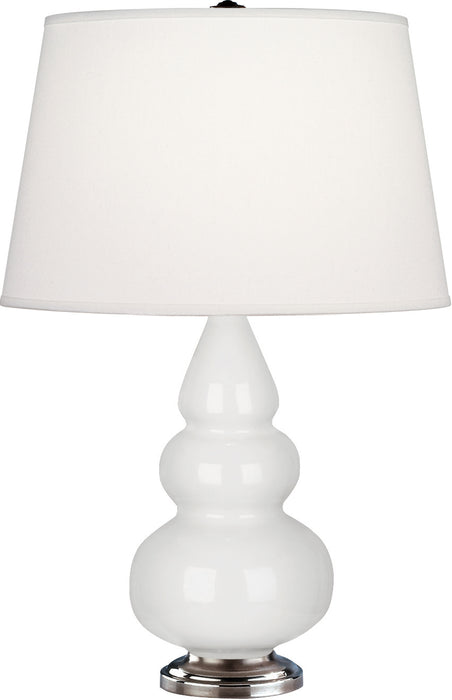 Robert Abbey 281X One Light Accent Lamp, Lily Glazed Ceramic w/Antique Silvered