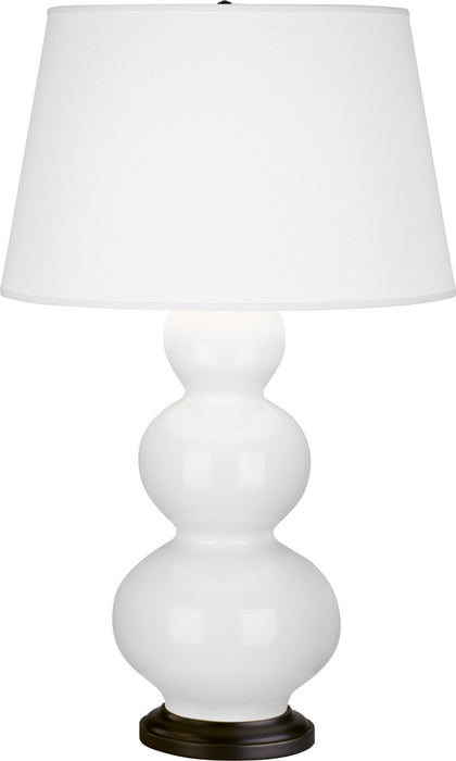 Robert Abbey 331X One Light Table Lamp, Lily Glazed Ceramic w/Deep Patina Bronzeed