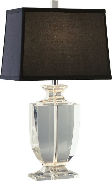 Robert Abbey 3329B One Light Accent Lamp, Clear Crystal w/Silver