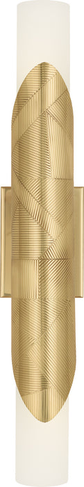 Robert Abbey 621 Two Light Wall Sconce, Modern Brass