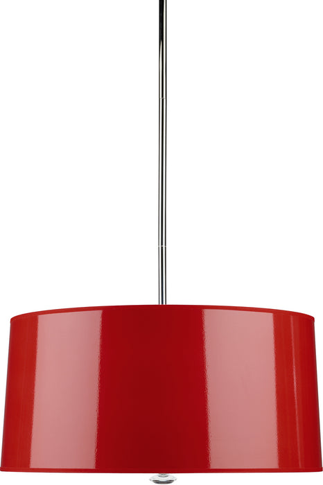 Robert Abbey R808 Three Light Pendant, Polished Nickel