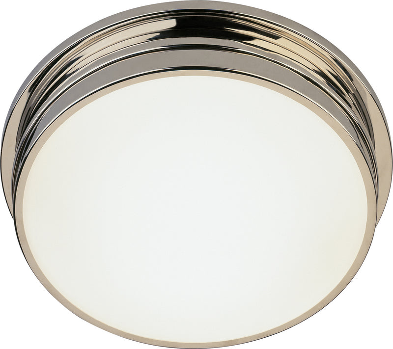 Robert Abbey S1314 Two Light Flushmount, Polished Nickel