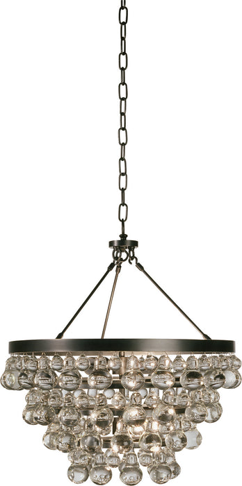 Robert Abbey Z1000 Four Light Chandelier, Deep Patina Bronze