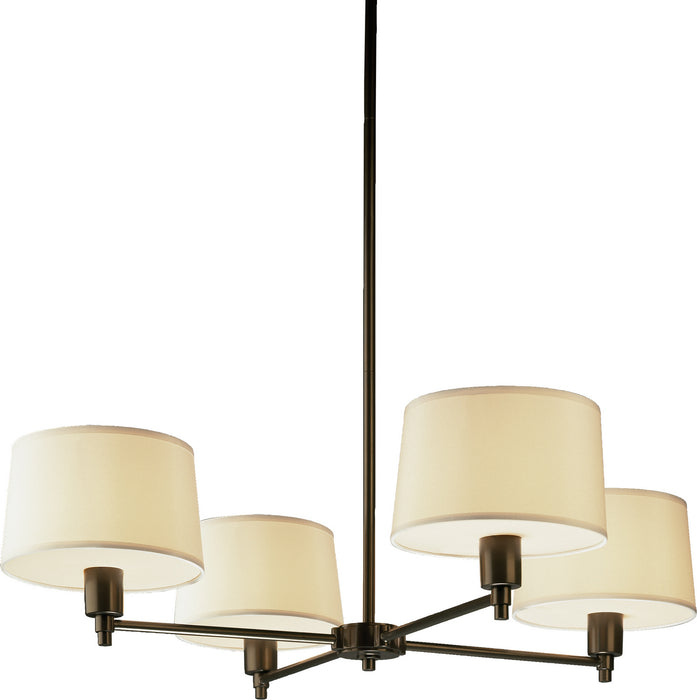Robert Abbey Z1817 Four Light Chandelier, Deep Bronze