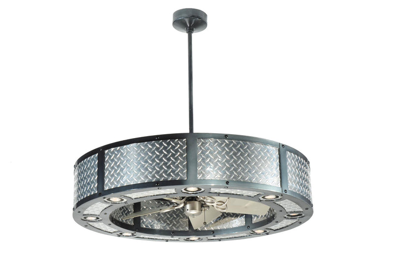 Meyda Tiffany 110039 Eight Light Chandelier, Black Metal