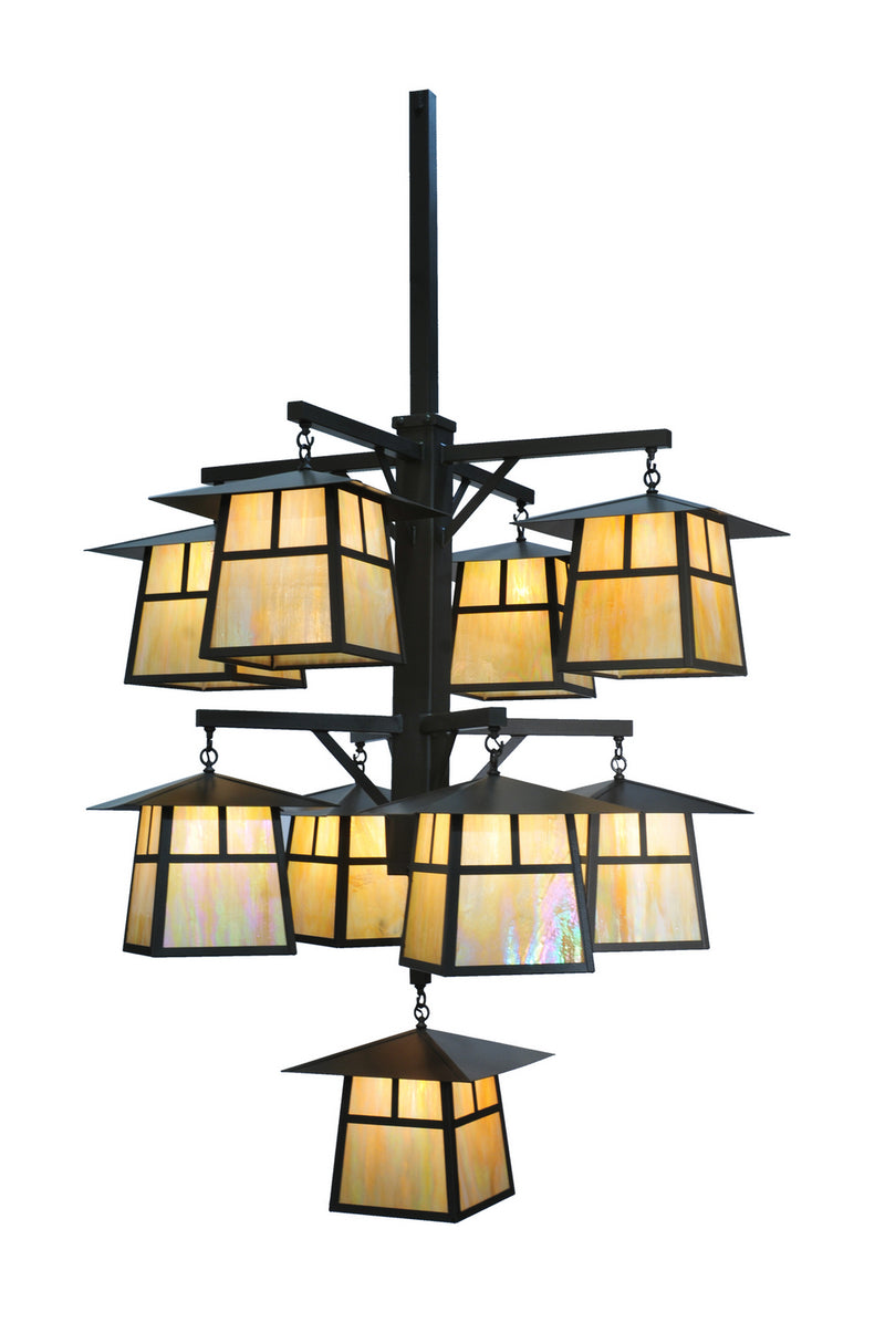 Meyda Tiffany 77897 Nine Light Chandelier, Timeless Bronze