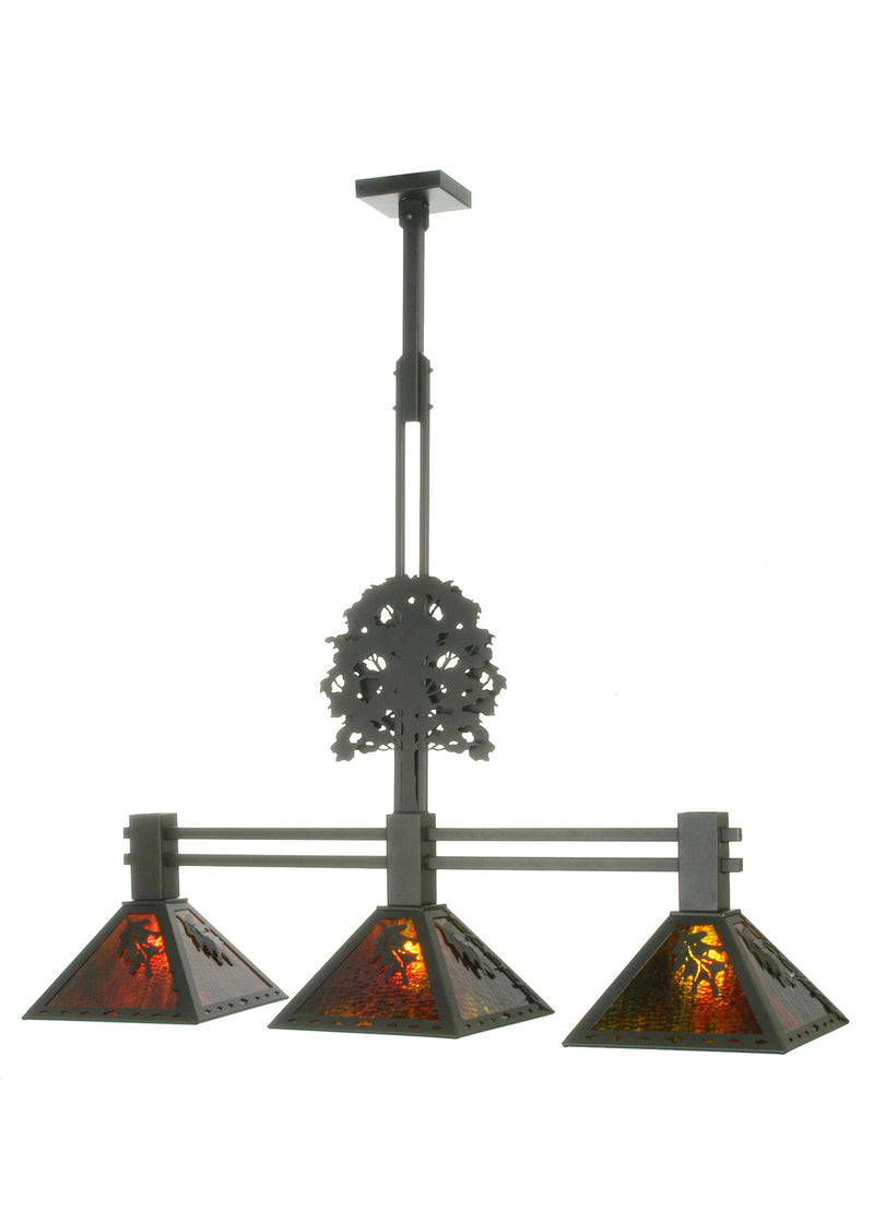 Meyda Tiffany 98481 Three Light Island Pendant, Textured Black
