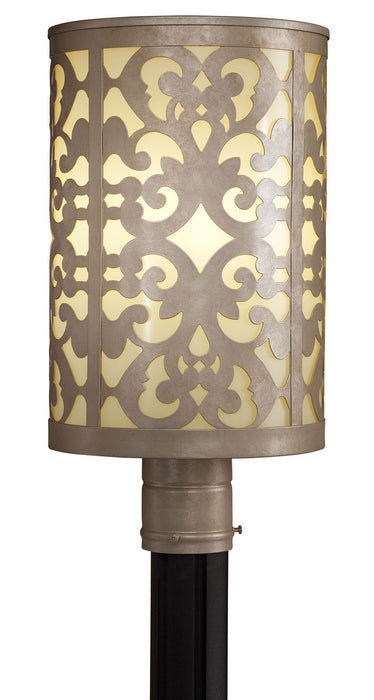 Minka-Lavery 1496-252-PL One Light Post Mount, Nanti Chanpagne Silver
