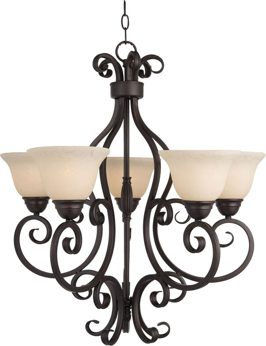 Maxim 12205FIOI Five Light Chandelier, Oil Rubbed Bronze