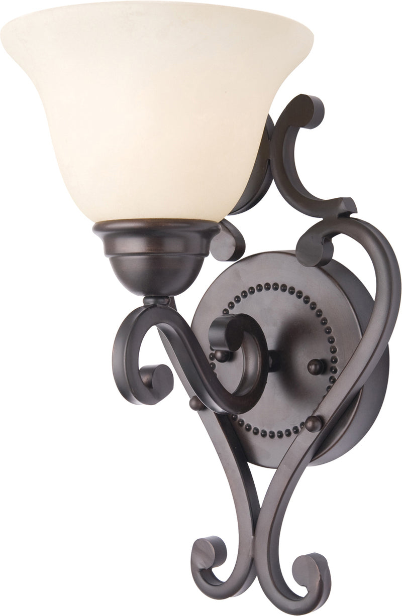 Maxim 12211FIOI One Light Wall Sconce, Oil Rubbed Bronze