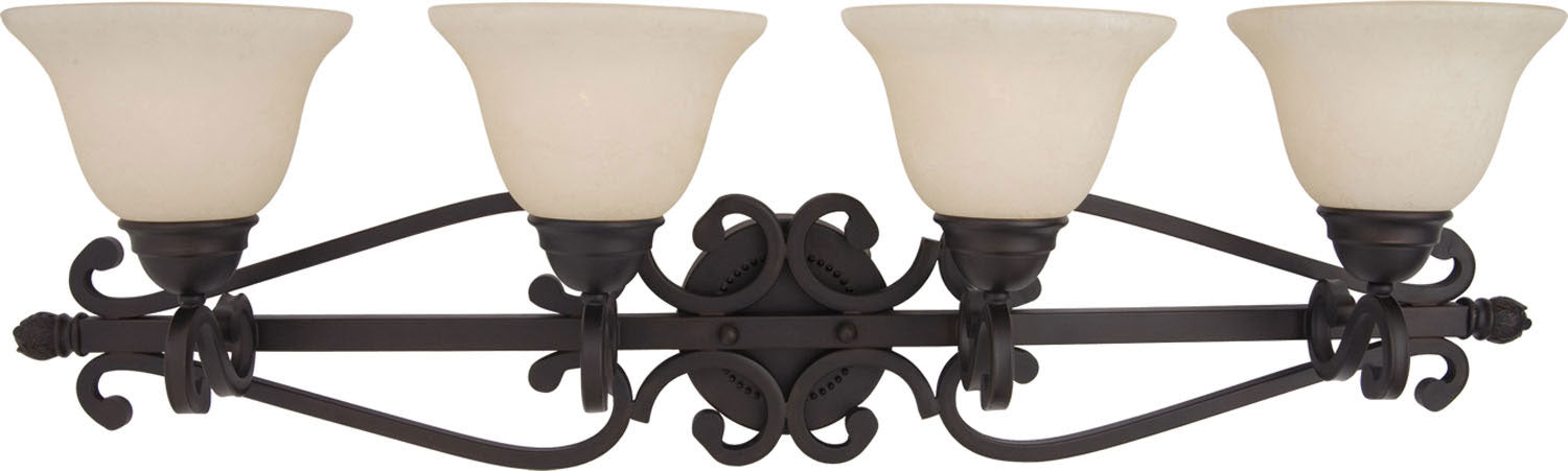 Maxim 12214FIOI Four Light Bath Vanity, Oil Rubbed Bronze
