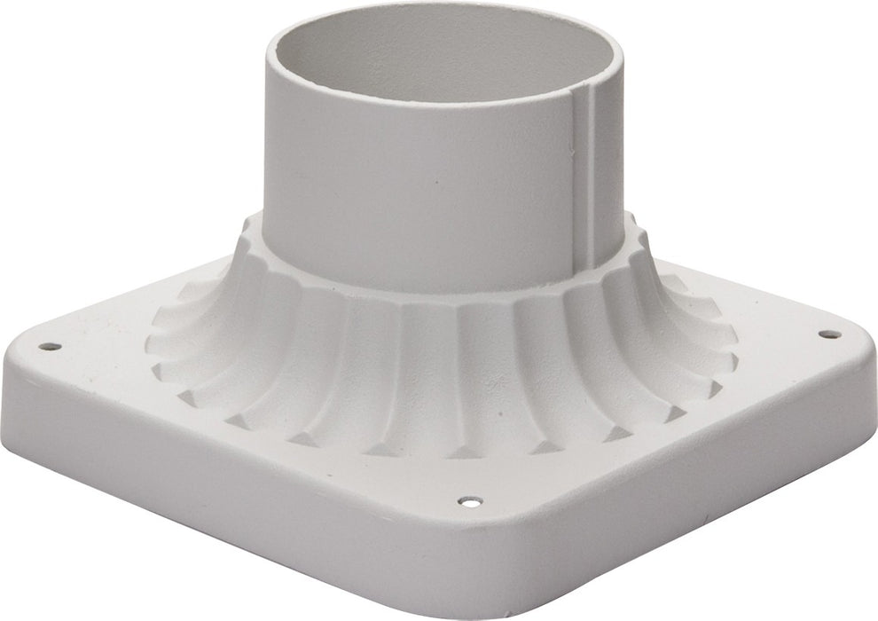 Maxim 2001WT Outdoor Essentials Cast Pier Mount, White