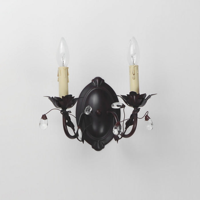Maxim 2857OI Two Light Wall Sconce, Oil Rubbed Bronze