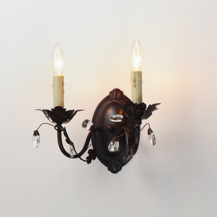 Maxim 2857OI Two Light Wall Sconce, Oil Rubbed Bronze