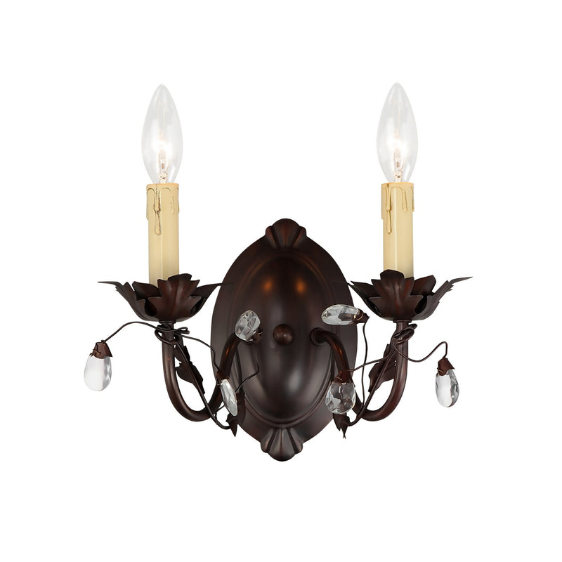Maxim 2857OI Two Light Wall Sconce, Oil Rubbed Bronze