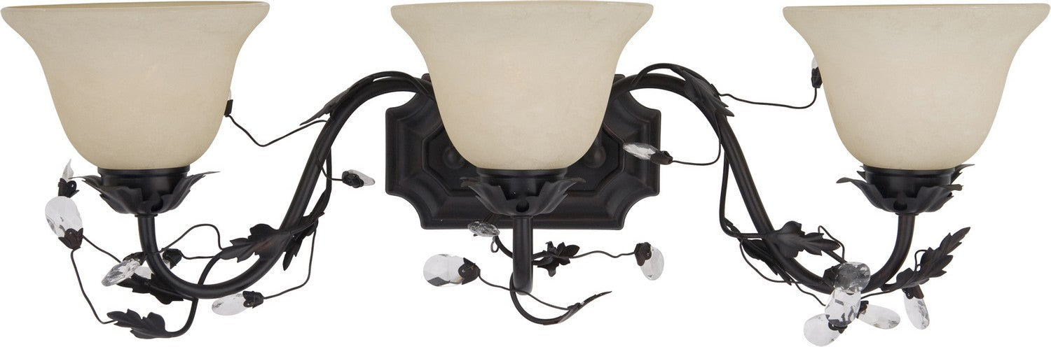 Maxim 2865FIOI Three Light Bath Vanity, Oil Rubbed Bronze