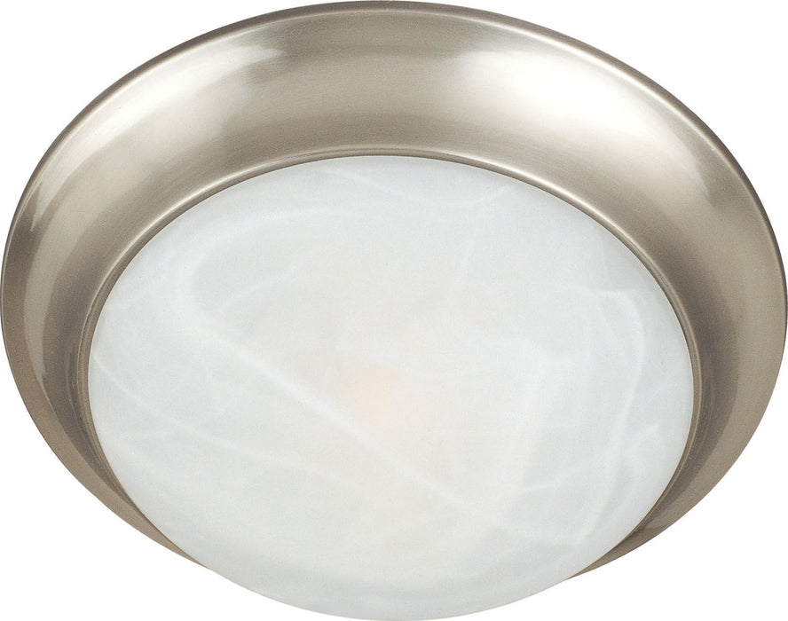 Maxim 5851MRSN Two Light Flush Mount, Satin Nickel