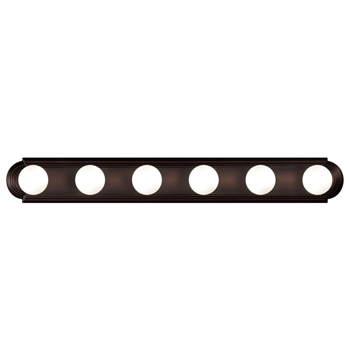 Maxim 7126OI Six Light Bath Vanity, Oil Rubbed Bronze