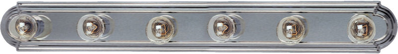 Maxim 7126SN Six Light Bath Vanity, Satin Nickel