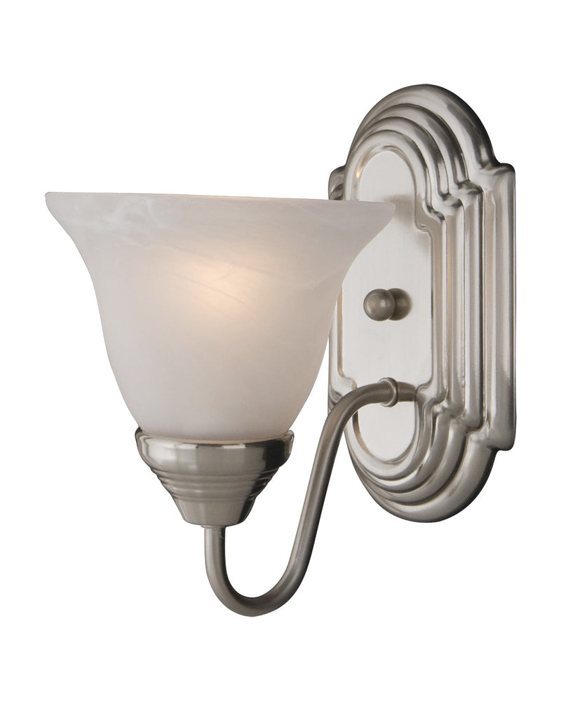 Maxim 8011MRSN One Light Wall Sconce, Satin Nickel