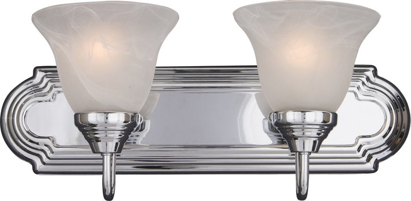 Maxim 8012MRPC Two Light Bath Vanity, Polished Chrome