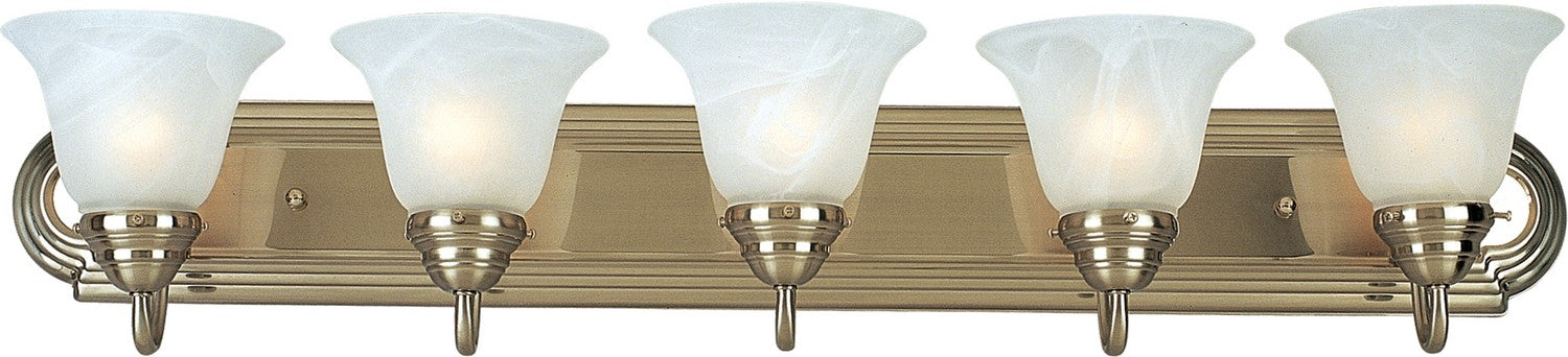 Maxim 8015MRSN Five Light Bath Vanity, Satin Nickel