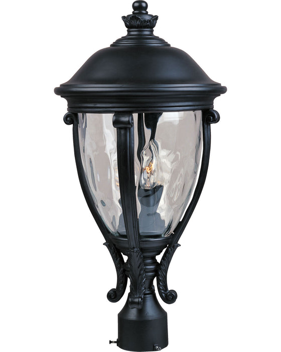 Maxim 41421WGBK Three Light Outdoor Pole/Post Lantern, Black