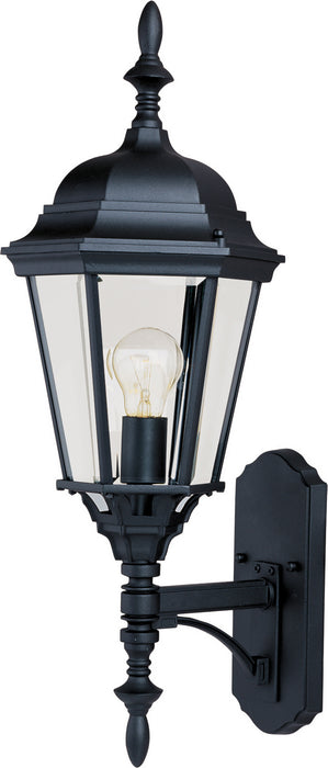 Maxim 1003BK One Light Outdoor Wall Lantern, Black
