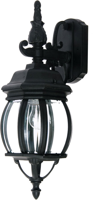 Maxim 1030BK One Light Outdoor Wall Lantern, Black