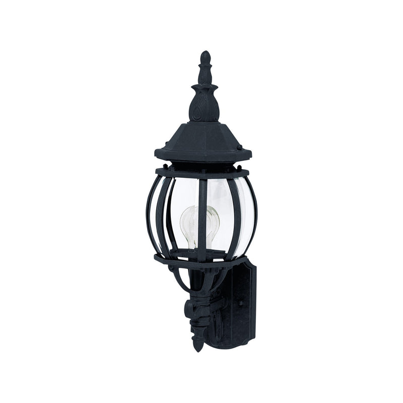 Maxim 1032BK One Light Outdoor Wall Lantern, Black