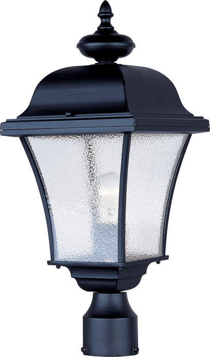 Maxim 1065BK One Light Outdoor Pole/Post Lantern, Black
