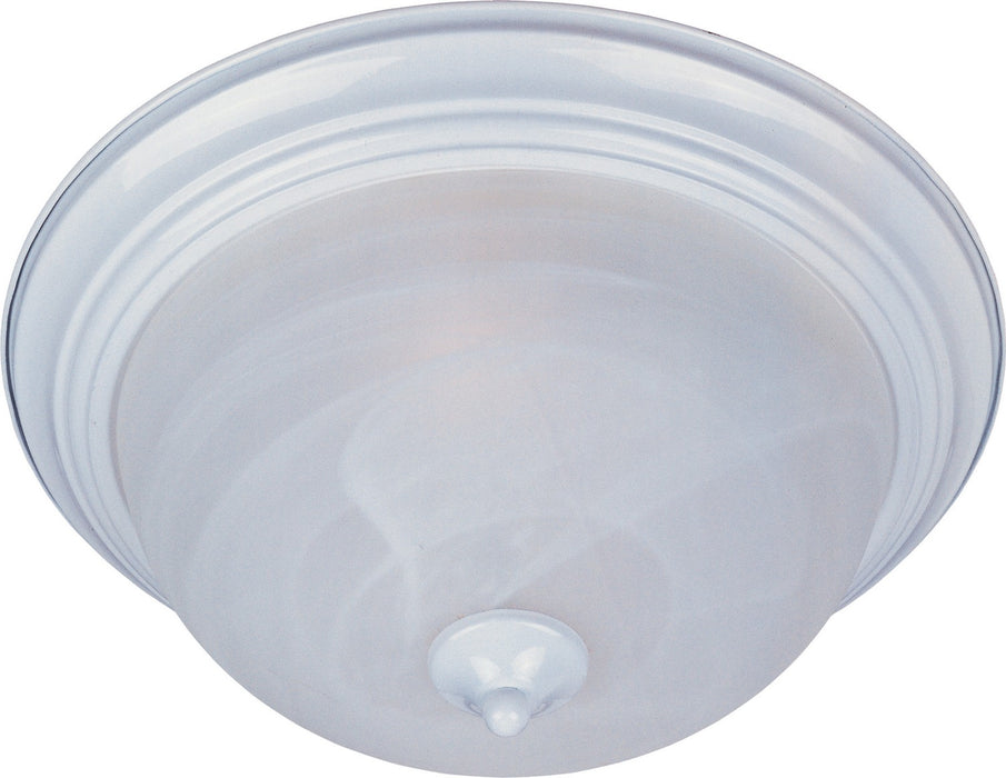 Maxim 5840MRWT One Light Flush Mount, White