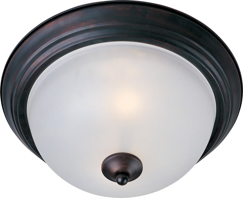 Maxim 5841FTOI Two Light Flush Mount, Oil Rubbed Bronze