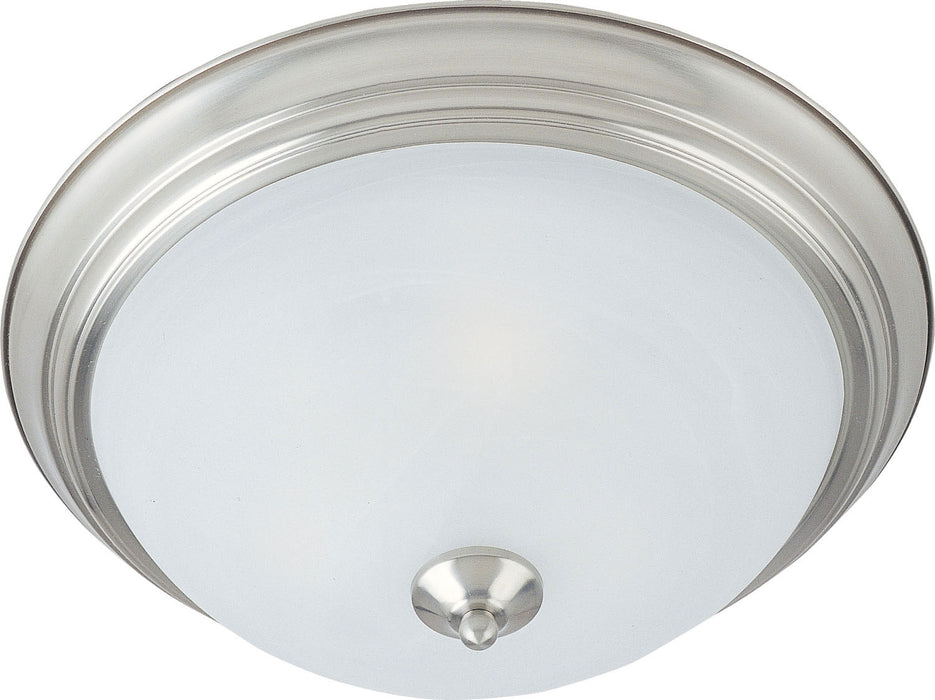 Maxim 85841MRSN Two Light Flush Mount, Satin Nickel
