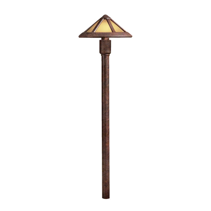 Kichler 15450TZT One Light Path & Spread, Textured Tannery Bronze