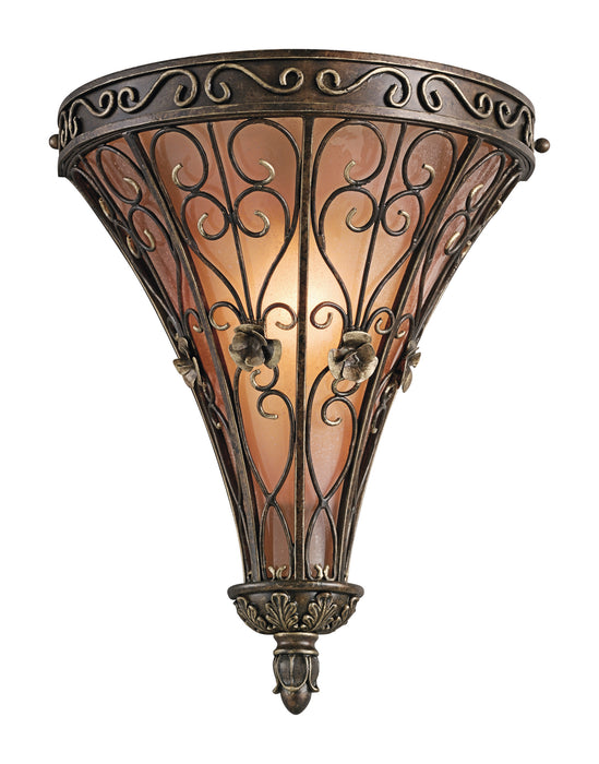 Kichler 45131TRZ One Light Wall Sconce, Terrene Bronze
