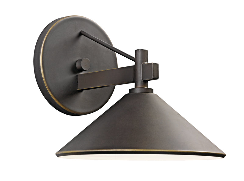 Kichler 49059OZ One Light Outdoor Wall Mount, Olde Bronze