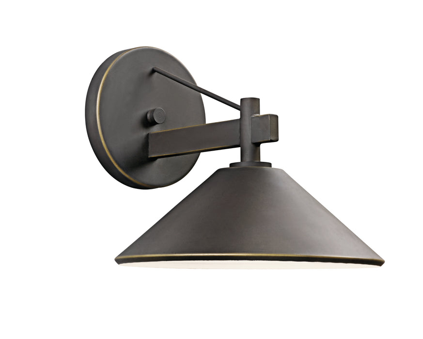 Kichler 49060OZ One Light Outdoor Wall Mount, Olde Bronze