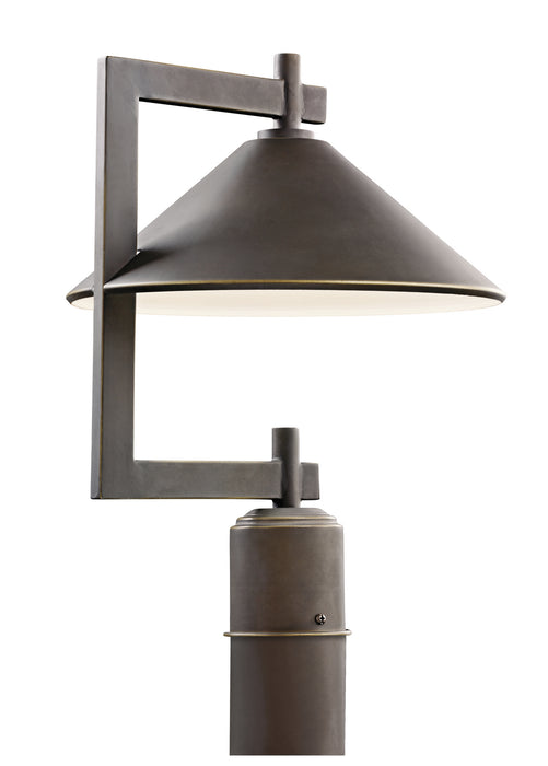 Kichler 49063OZ One Light Outdoor Post Mount, Olde Bronze