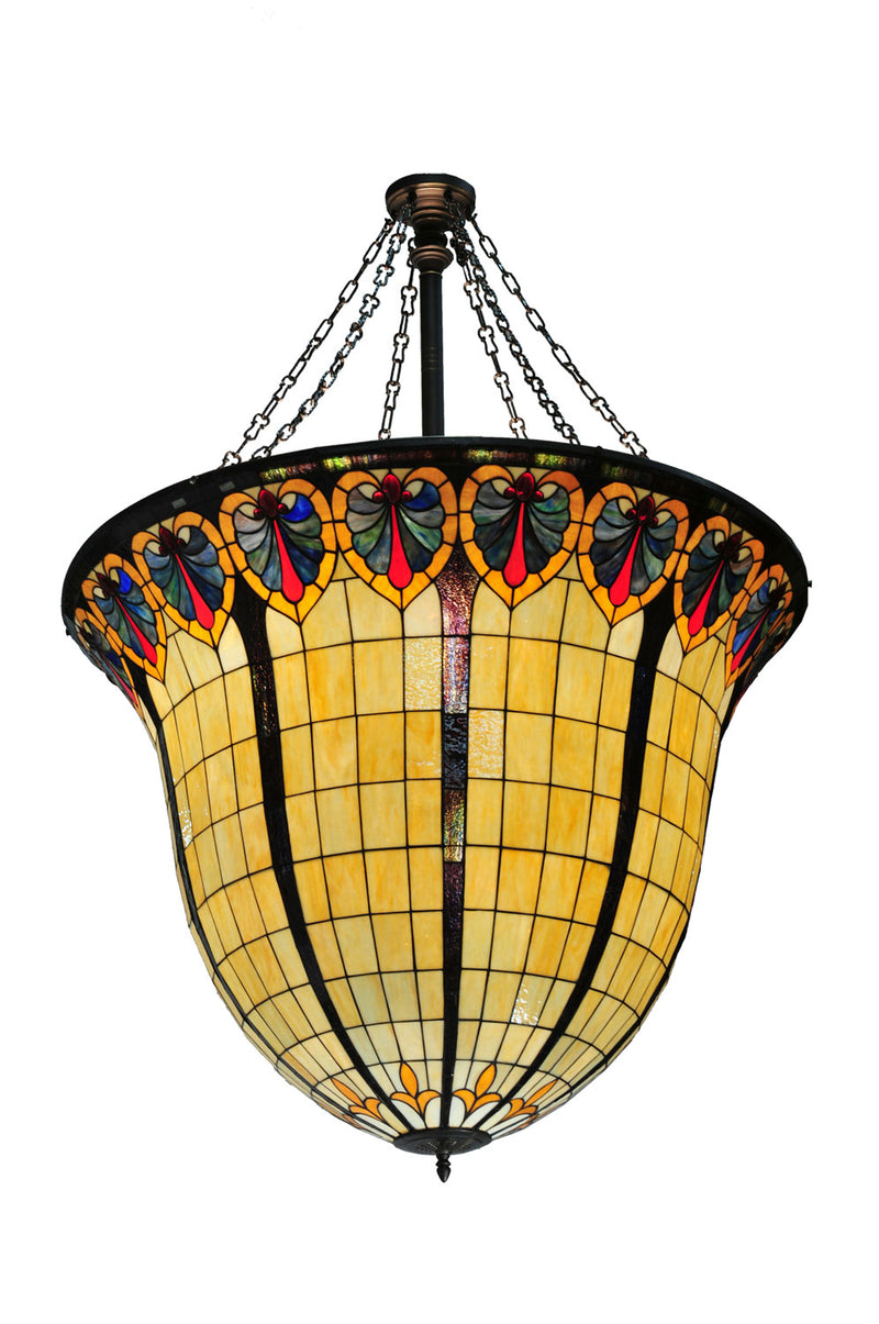 Meyda Tiffany 106019 12 Light Inverted Pendant, Mahogany Bronze