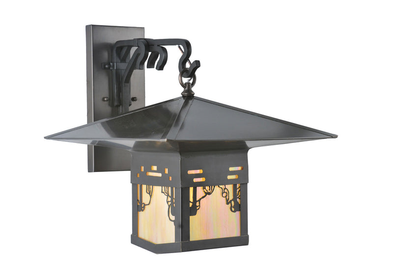 Meyda Tiffany 106827 One Light Wall Sconce, Craftsman Brown