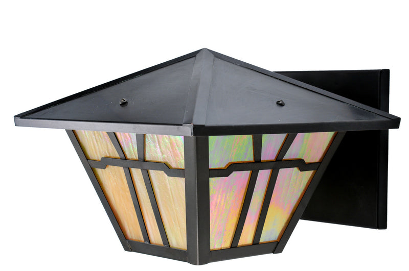 Meyda Tiffany 106987 One Light Wall Sconce, Craftsman Brown