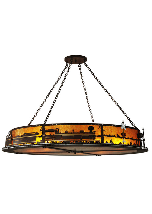 Meyda Tiffany 107264 12 Light Inverted Pendant, Caf Noir