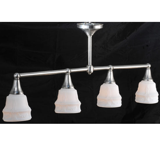 Meyda Tiffany 107332 Four Light Semi-Flushmount, Brushed Nickel