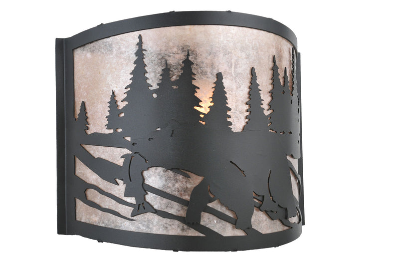 Meyda Tiffany 107450 One Light Wall Sconce, Black