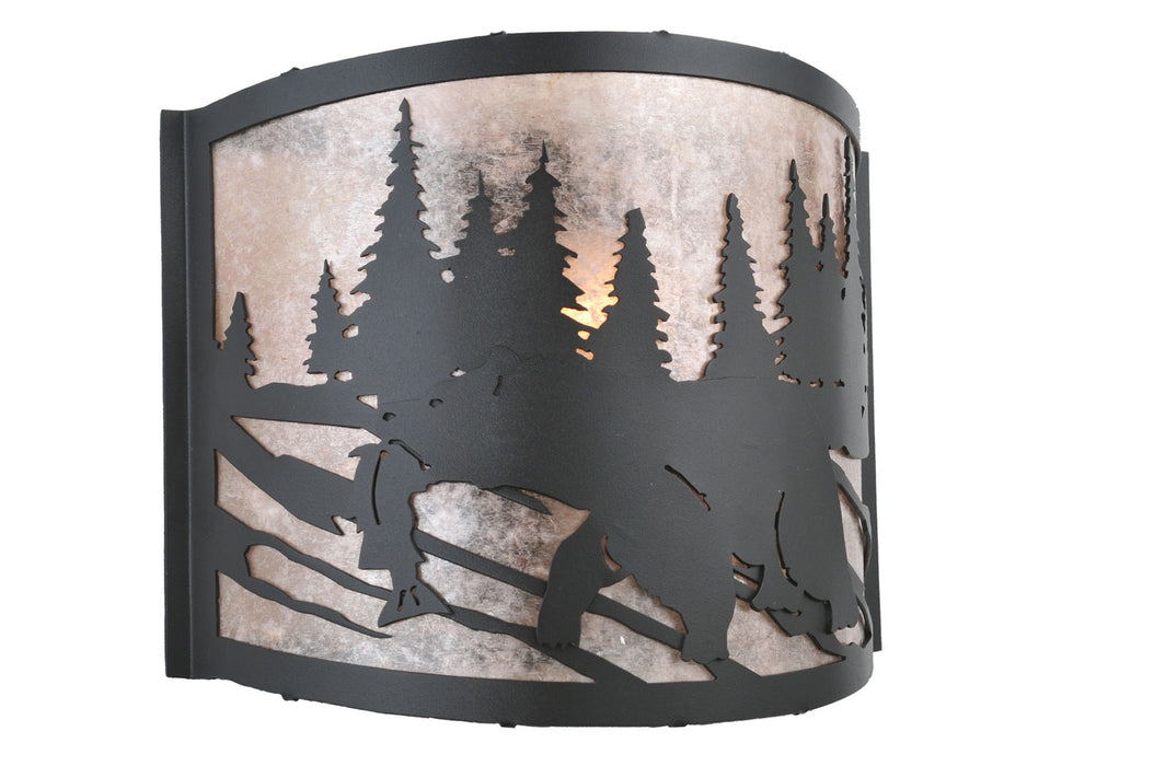 Meyda Tiffany 107450 One Light Wall Sconce, Black